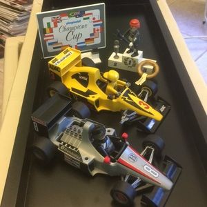 Vintage Playmobil auto racing set
